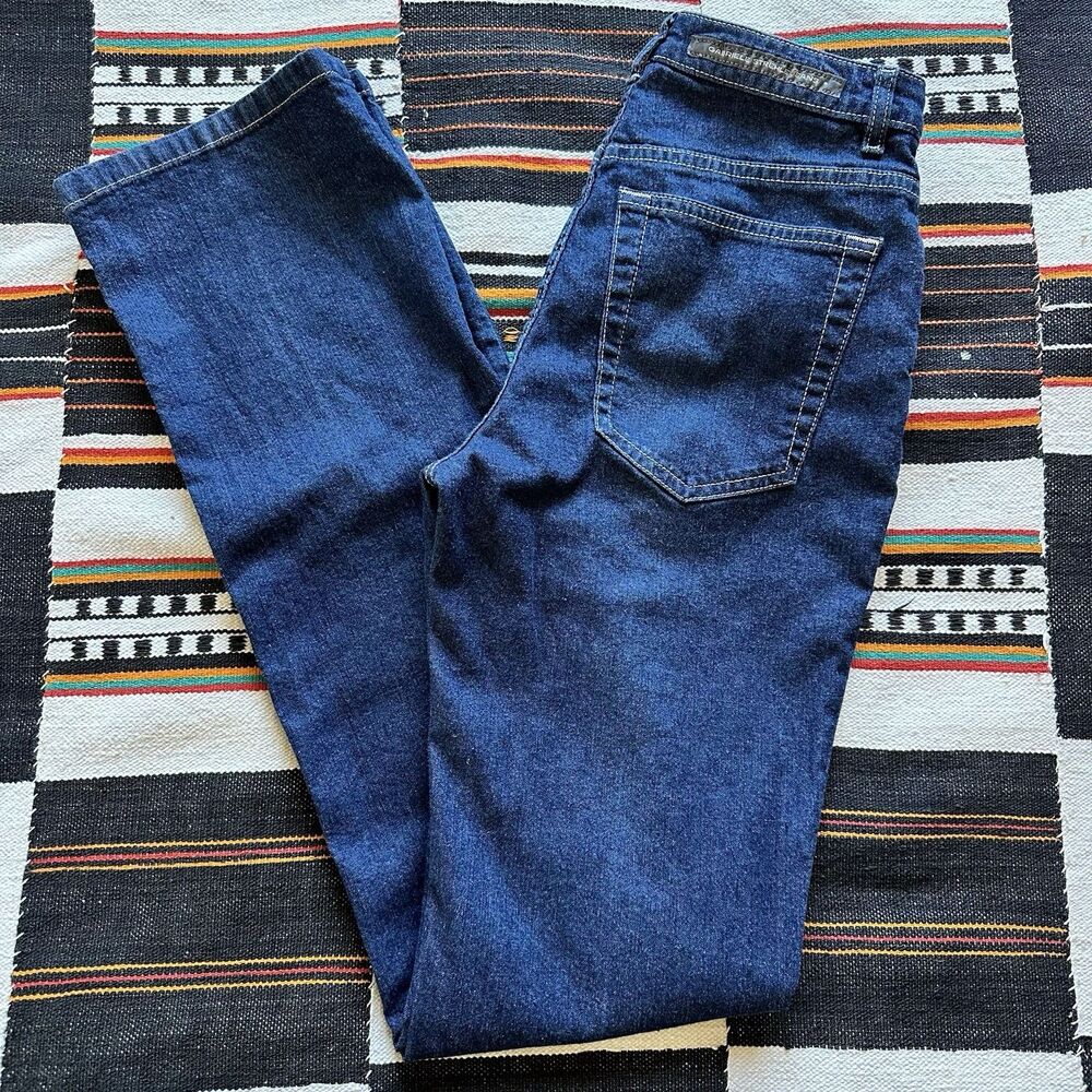 Gabriele Strehle Dark Wash Straight Slim Jeans. Made In Italy. Size 27. Rare.